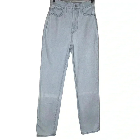 Madewell The Momjean in Bloomfield Wash High Rise  Denim Jeans Size 23 - Picture 3 of 10